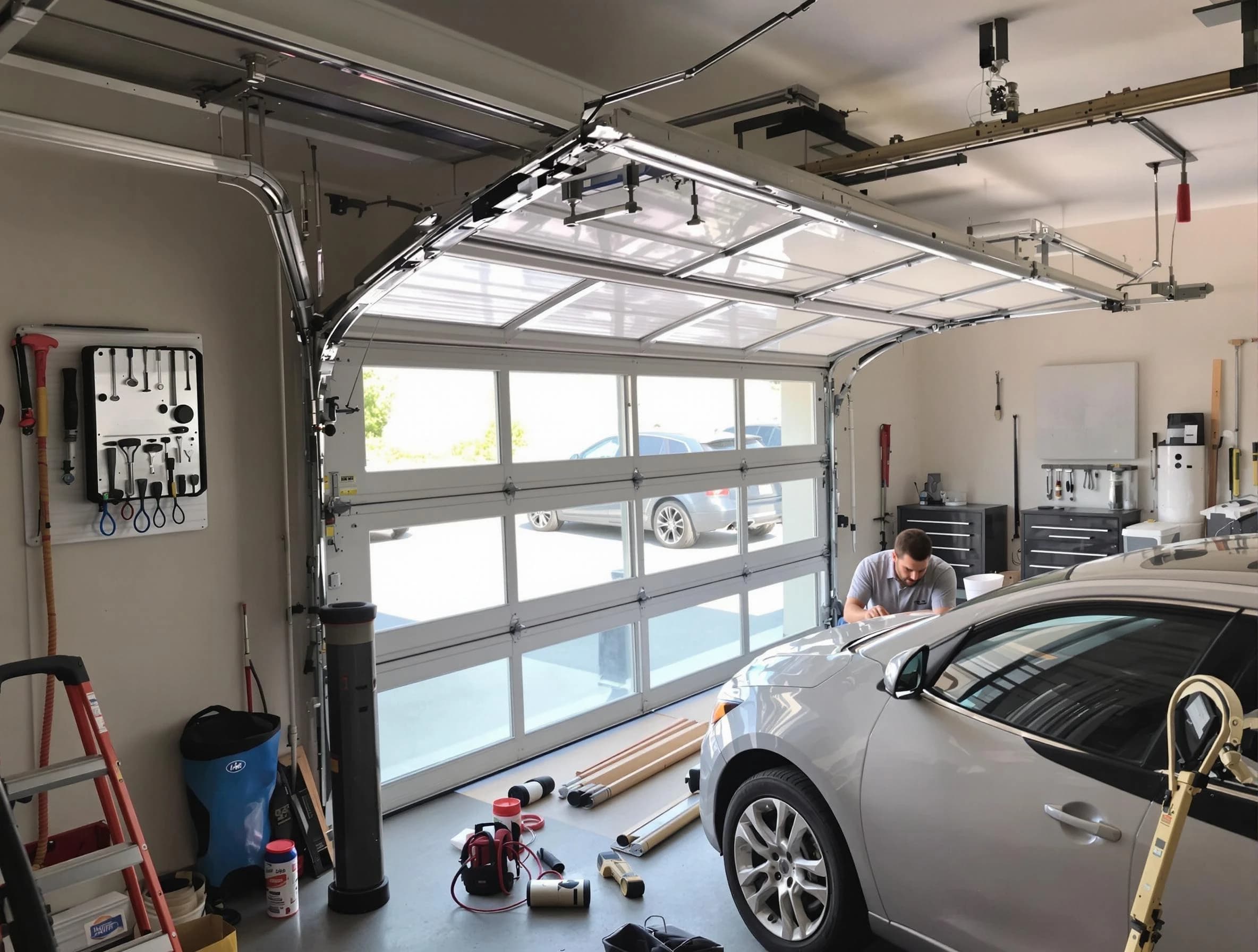 Garage door noise reduction service by Allegheny Garage Door Repair in Allegheny