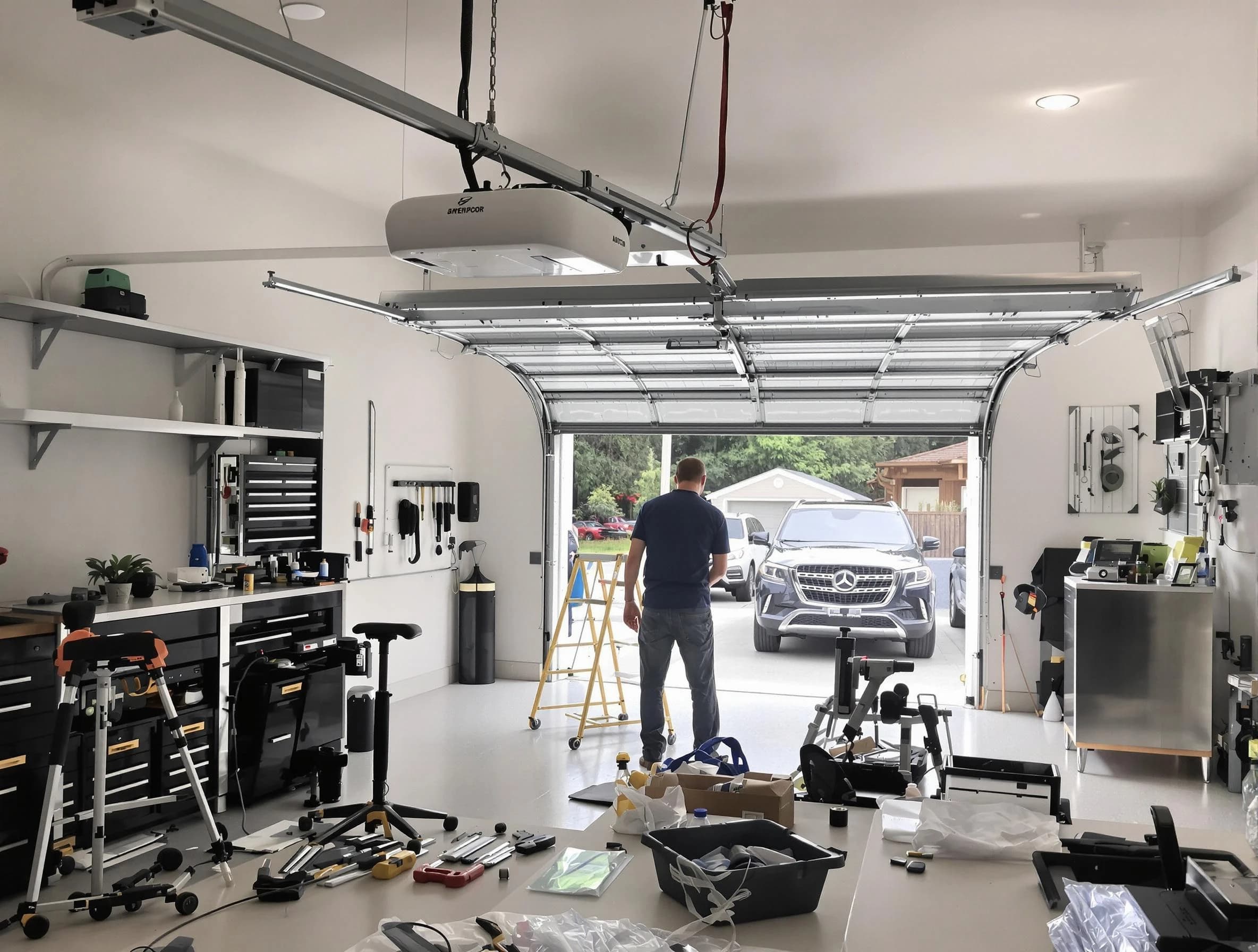 Garage door opener installation by Allegheny Garage Door Repair in Allegheny