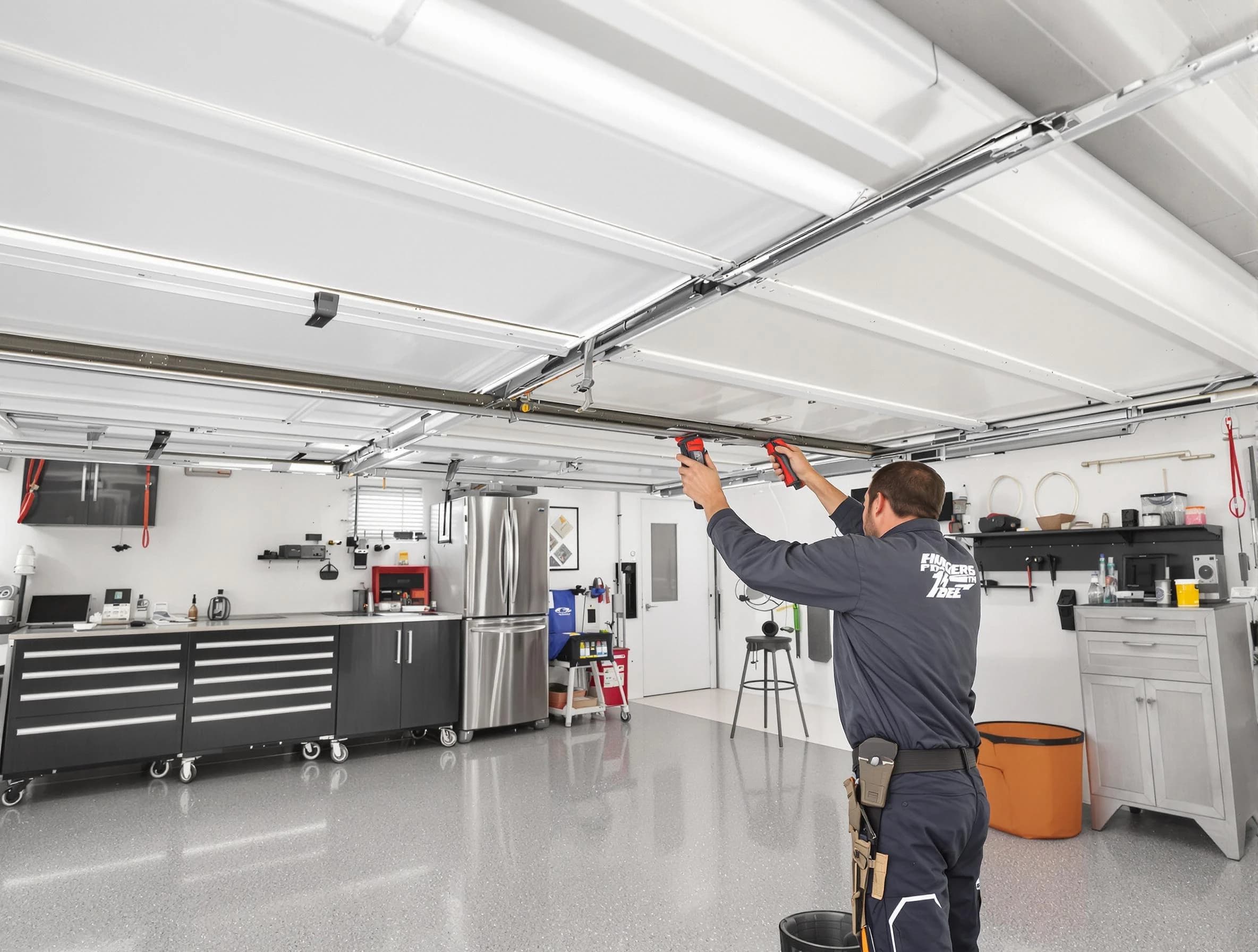 Overhead garage door repair service by Allegheny Garage Door Repair in Allegheny