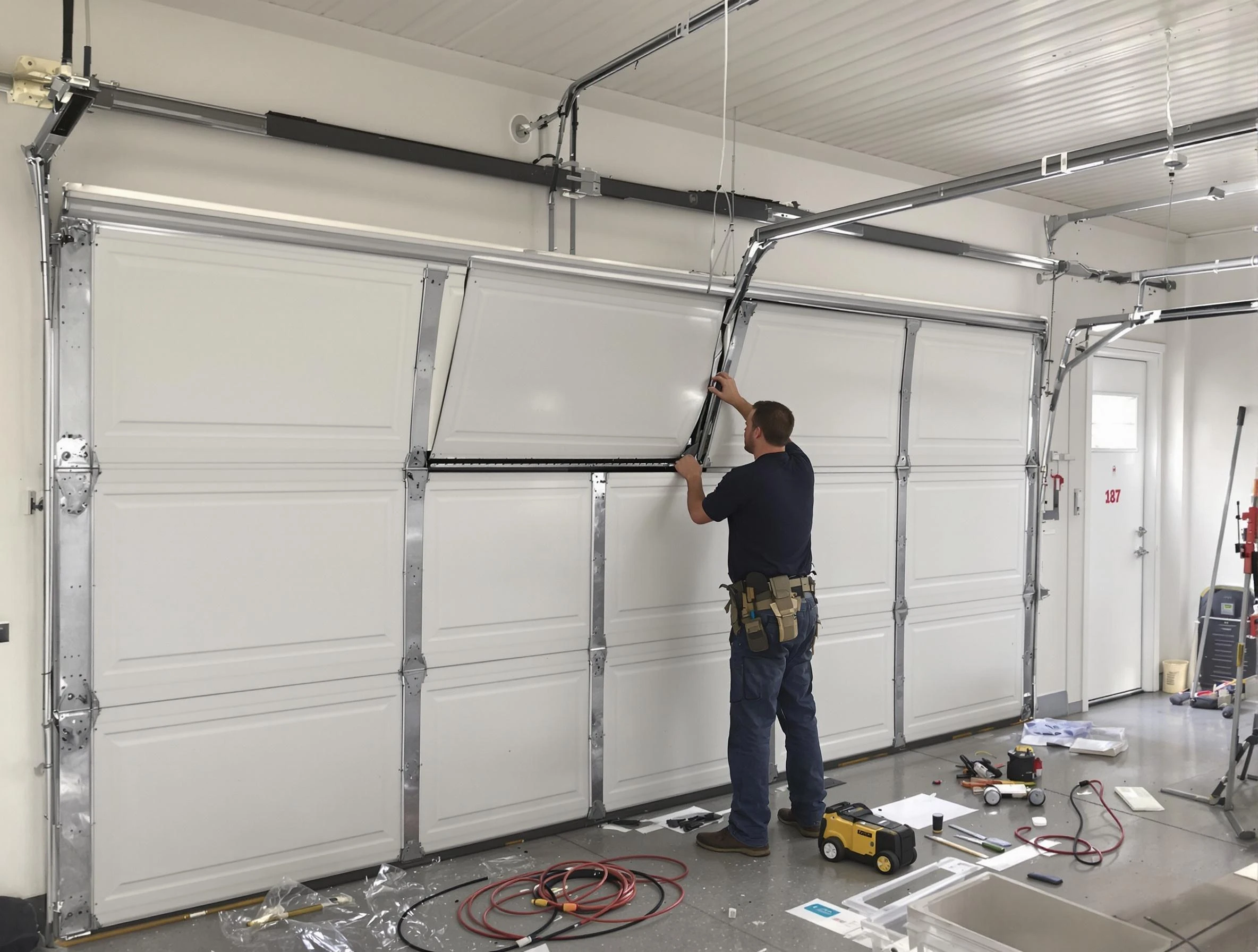 Garage Door Section Replacement in Allegheny