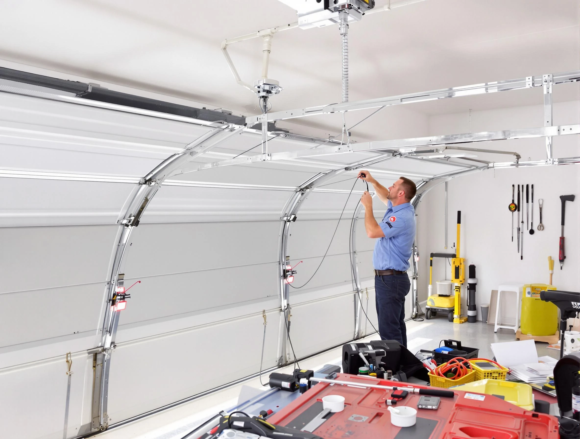Garage door cable repair service by Allegheny Garage Door Repair in Allegheny