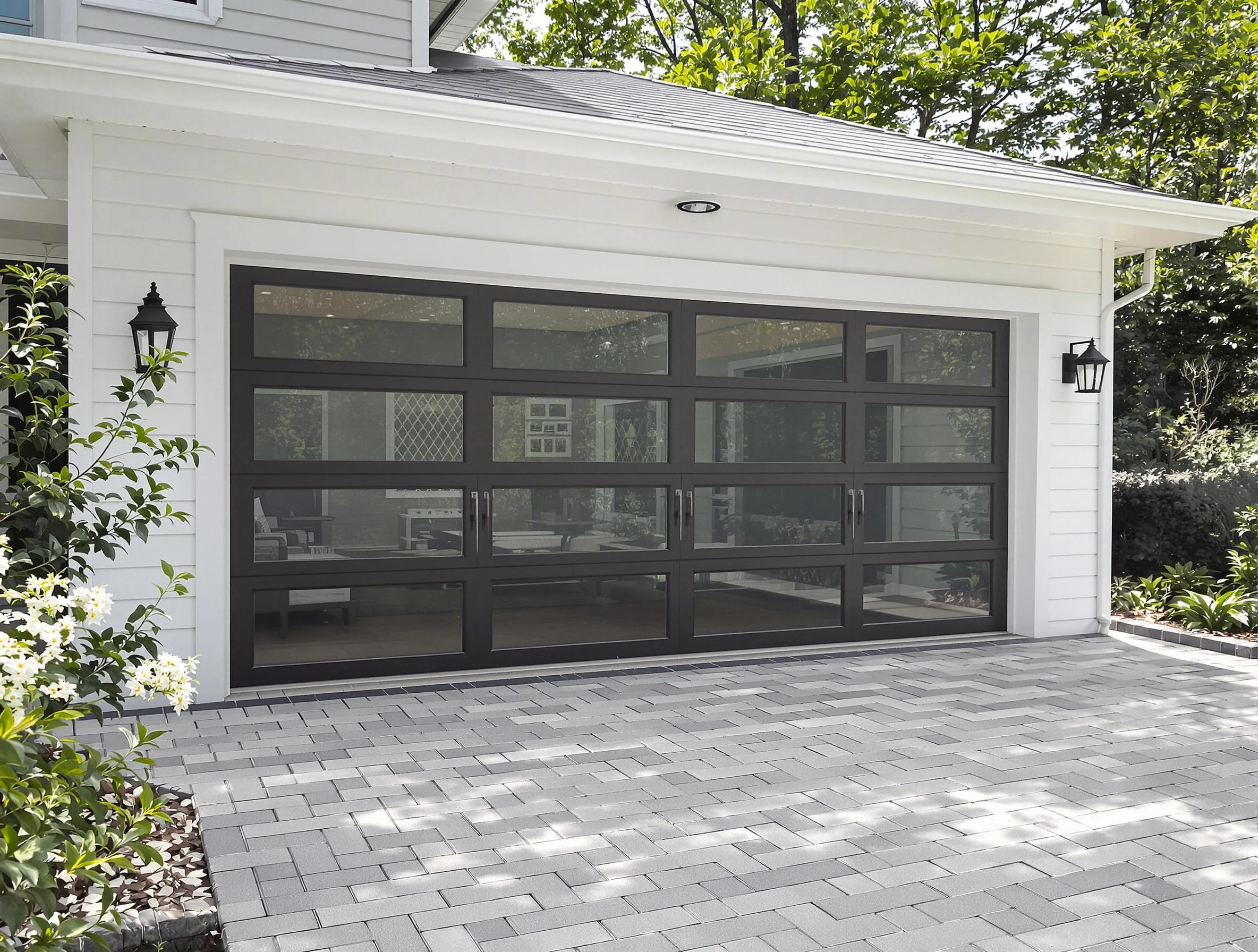Allegheny Garage Door Repair design specialist presenting custom garage door options to Allegheny homeowner