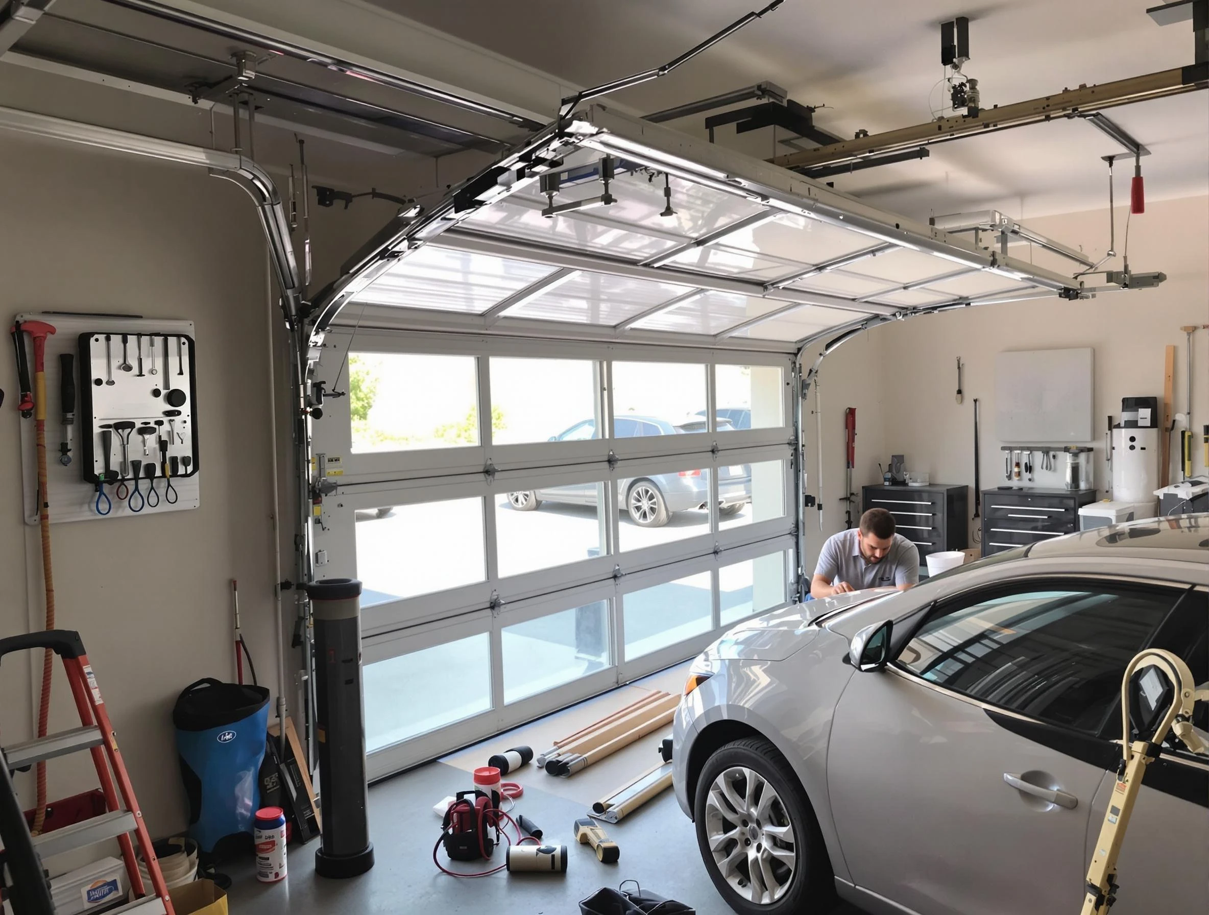 Garage door noise reduction service by Allegheny Garage Door Repair in Allegheny